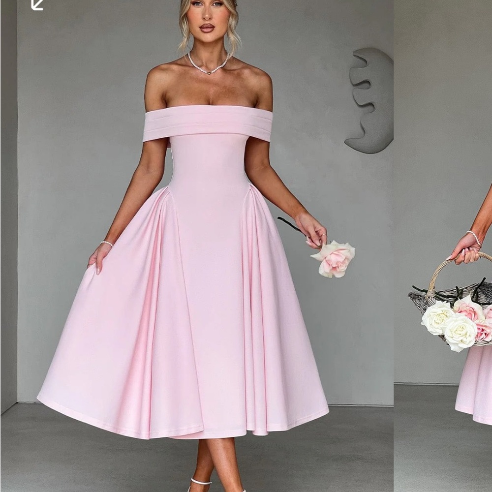 Baby boo - Miranda Midi Dress - Blush